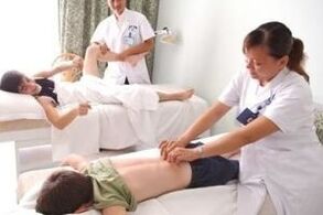 massage as a method of treating arthrosis